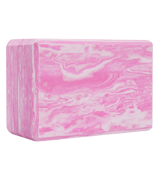 Everyday Yoga 4 Inch Marbled Foam Yoga Block at YogaOutlet.com