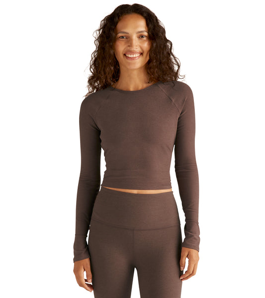 Beyond Yoga Spacedye Enlighten Cropped Pullover at EverydayYoga