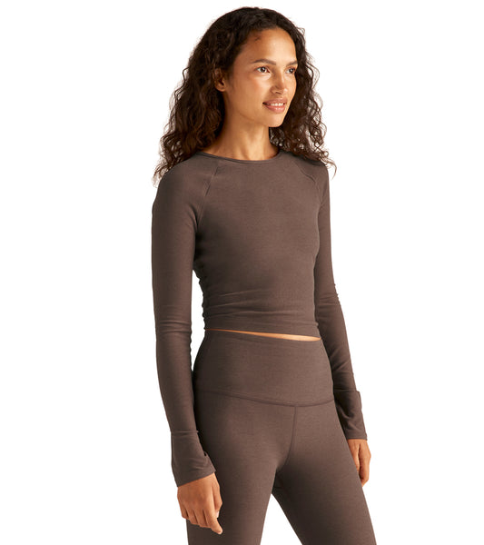 Beyond Yoga Spacedye Enlighten Cropped Pullover at EverydayYoga
