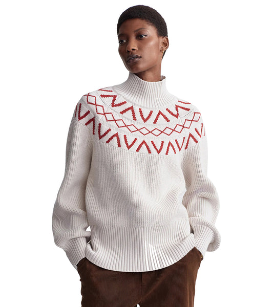 Varley Marcie Fairisle Yoke Knit at EverydayYoga.com - Free Shipping