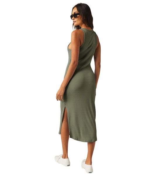 green emerald velvet dress Long Halter Prom Dress with Strappy Open Back Burnt Olive / Medium main image 0