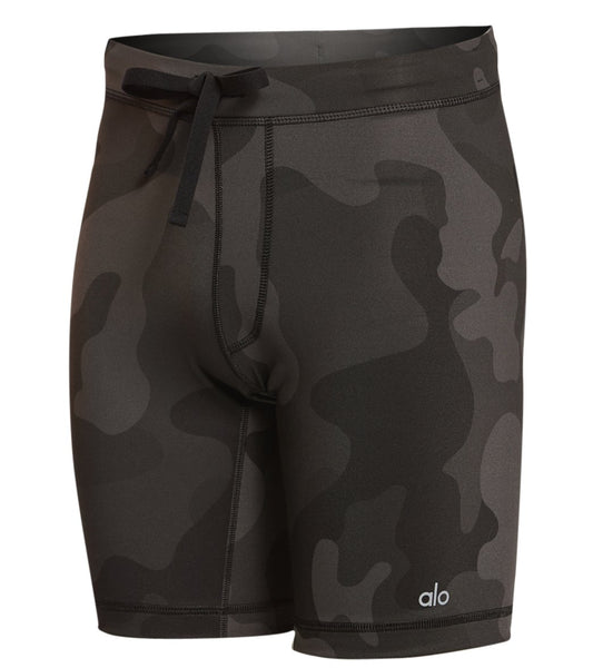 Alo Yoga Men's Warrior Compression Yoga Shorts at YogaOutlet.com