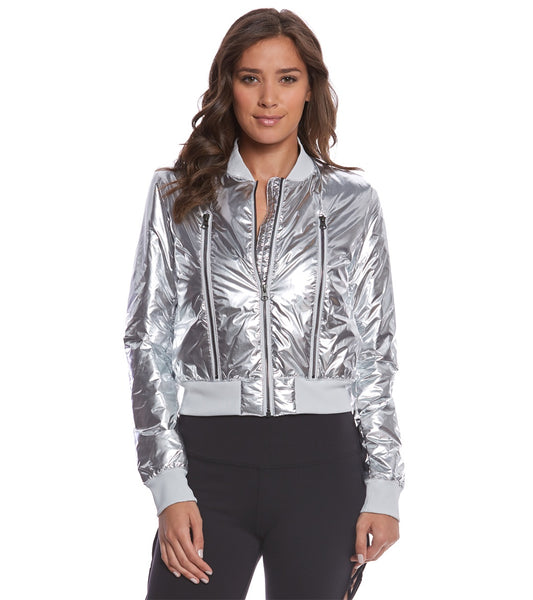 Alo Yoga Off Duty Bomber Workout Jacket at YogaOutlet.com - Free