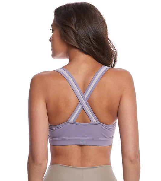 Alo Yoga ブラトップ グレー 海外XSサイズ Alo Yoga Alosoft Iconic 90's sports bra Alo Yoga