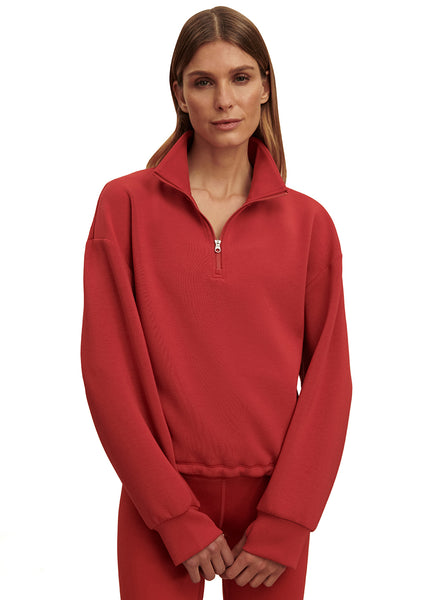 ミィ Varley Sian Cropped Half Zip Midlayer Pullover at YogaOutlet.com