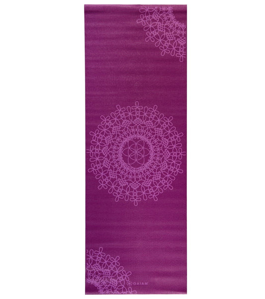 Gaiam Yoga Printed Cork Yoga Mat - 6 mm, 68x24”