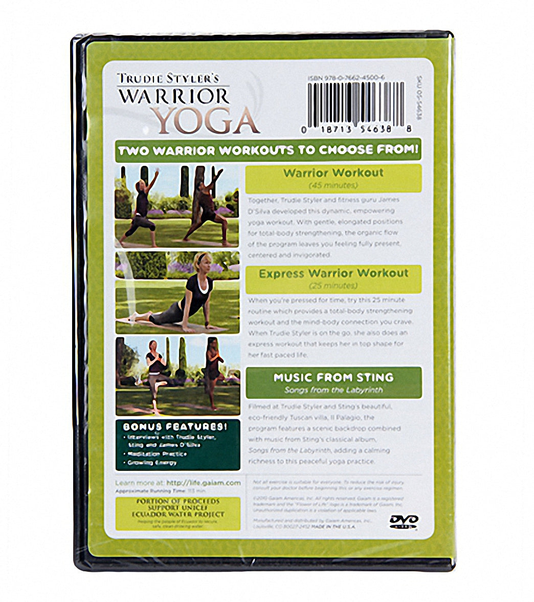 Gaiam Trudie Styler's Warrior Yoga DVD at EverydayYoga.com