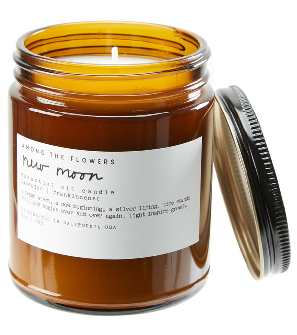 Among The Flowers New Moon Lavender + Frankincense Candle