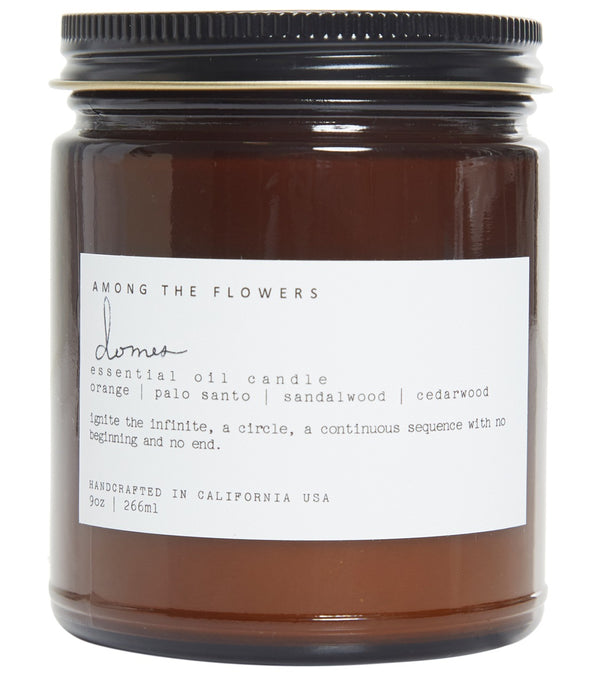 Among The Flowers Domes Palo Santo + Orange 9oz Candle
