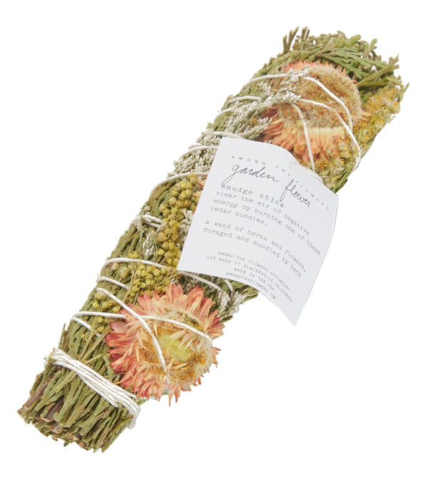 Among The Flowers Cedar + Garden Flower Smudge Wand