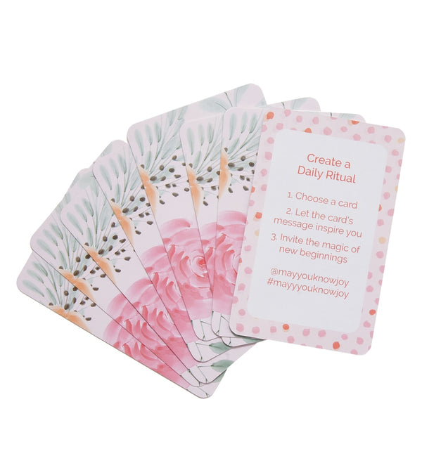 May You Know Joy New Beginnings Affirmation Card Deck