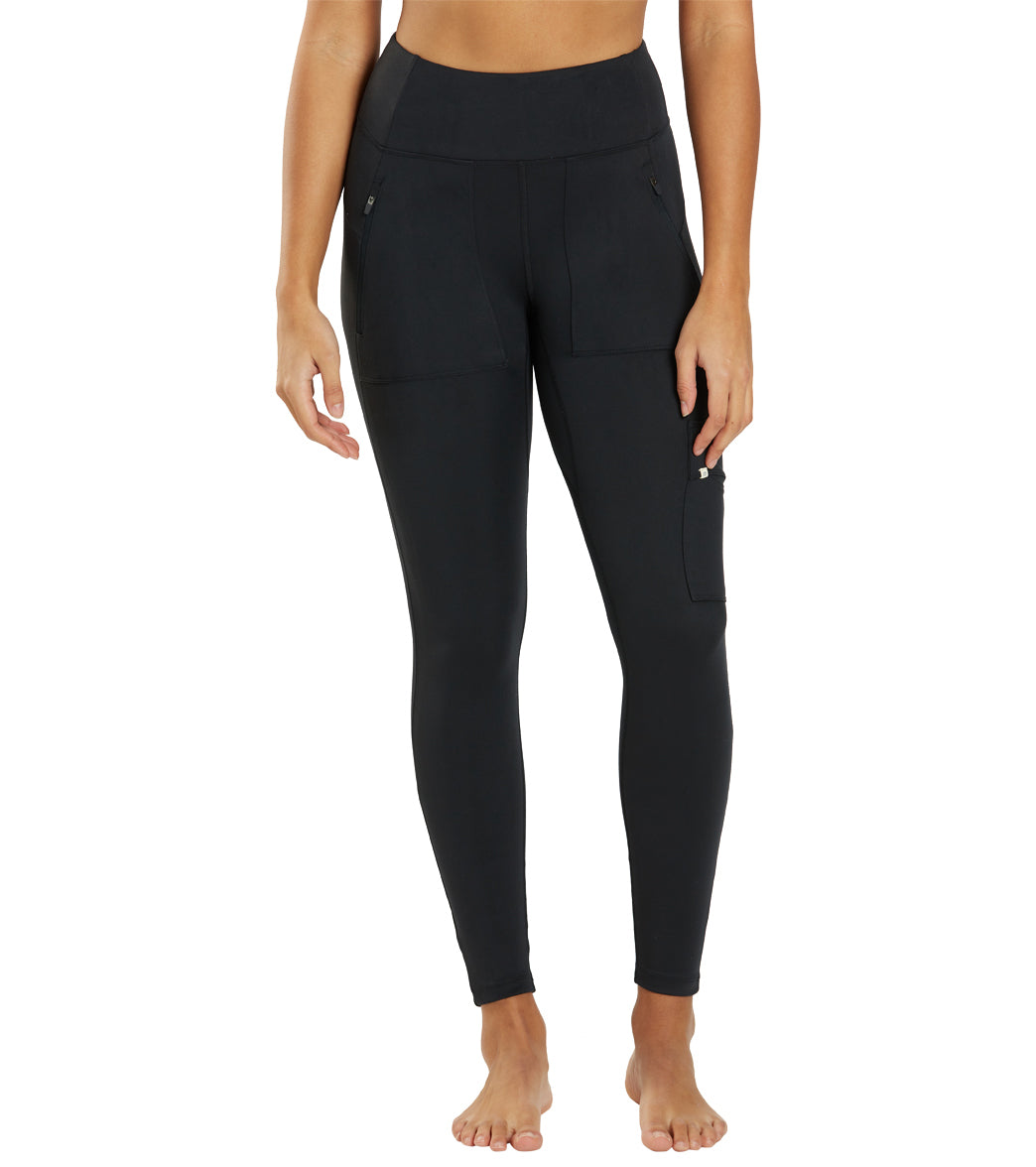 AYA Yoga Pants for Women, High Waisted Workout Leggings with Pockets 