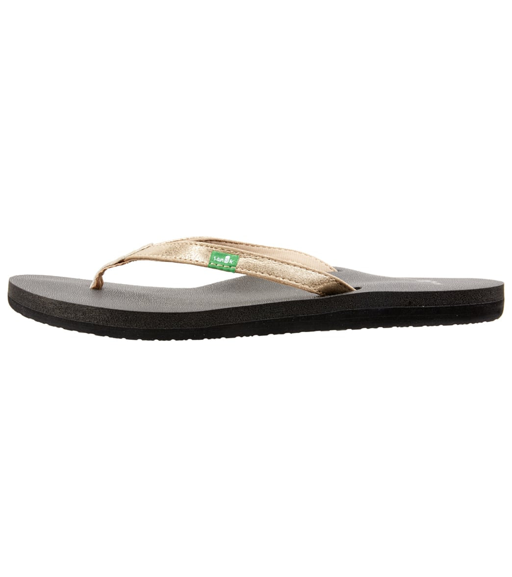 Sanuk Women s Yoga Joy Metallic Flip Flop at EverydayYoga