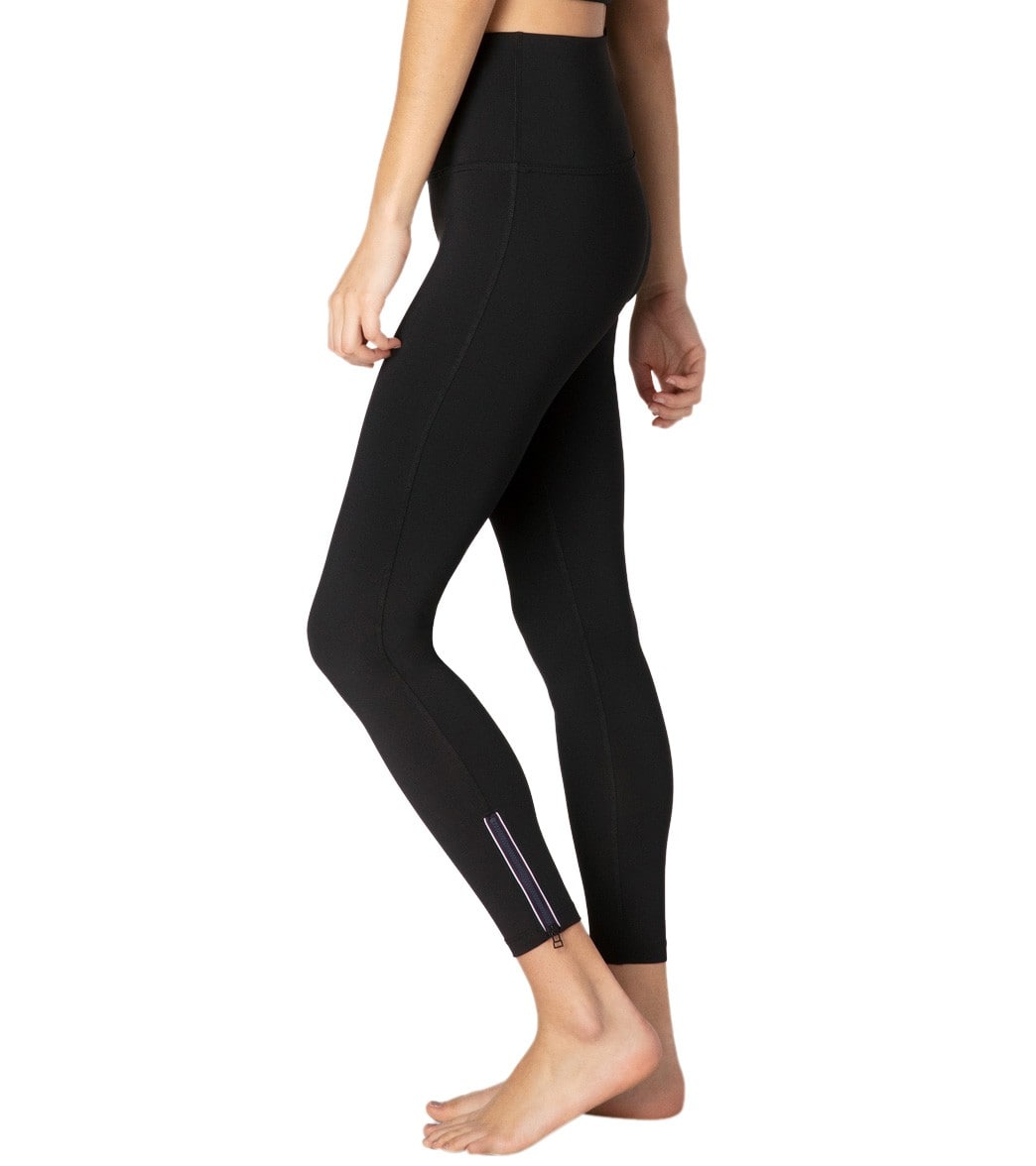 Beyond Yoga Zip By Boulevard High Waisted 7/8 Yoga Leggings at