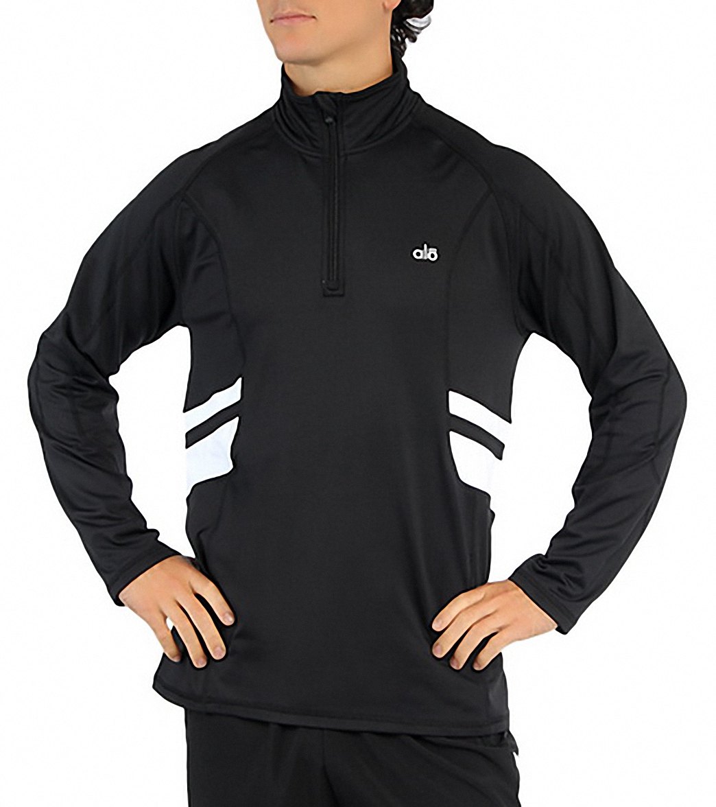 alo half zip Alo Men's Training Half-Zip Yoga Pull Over at YogaOutlet.com –  EverydayYoga.com