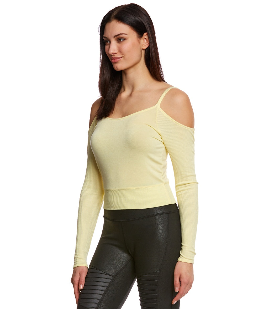 Alo Yoga Evolve Long Sleeve Yoga Crop Top at YogaOutlet.com - Free