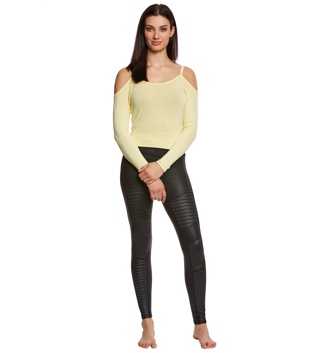 Alo Yoga Evolve Long Sleeve Yoga Crop Top at YogaOutlet.com - Free