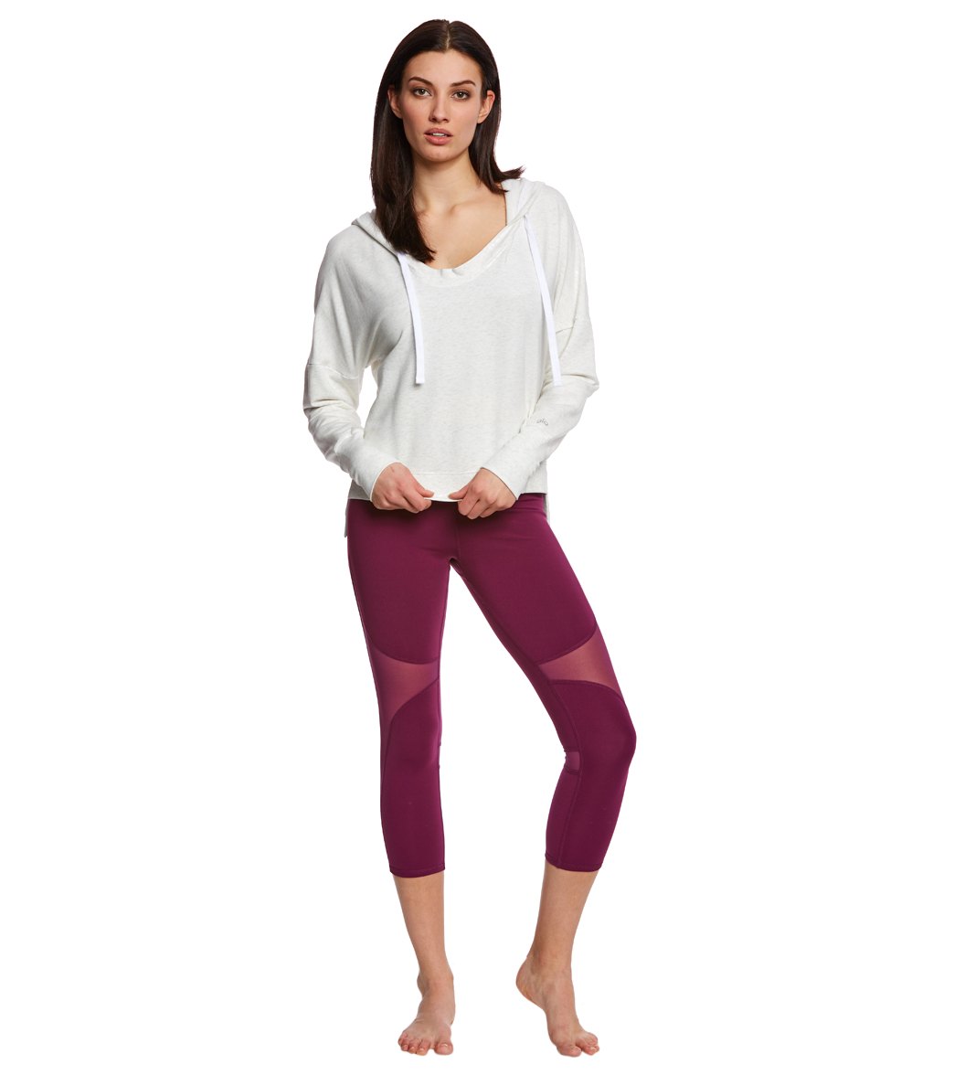 Alo Yoga Fluid Yoga Long Sleeve Hoodie at YogaOutlet.com - Free