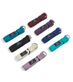 Everyday Yoga 10 Foot Yoga Straps in assorted colors, including Lapis, designed for enhancing yoga practice. These durable straps feature a metal D-ring for secure adjustments, ideal for improving flexibility and alignment. Perfect for yogis seeking reliable and versatile