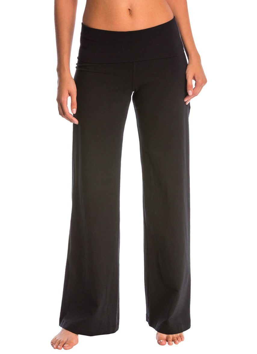 Hard Tail Contour Rolldown Wide Leg Yoga Pants at