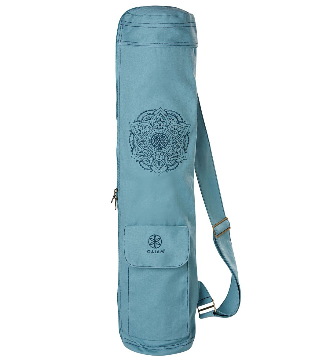 Gaiam Niagara Embroidered Cargo Yoga Mat Bags at EverydayYoga.com