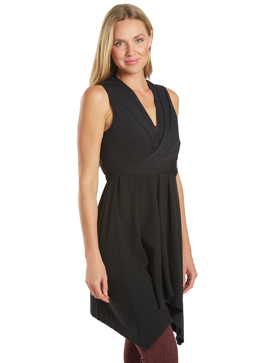 Everyday Yoga Wondrous Solid Wrap Dress
