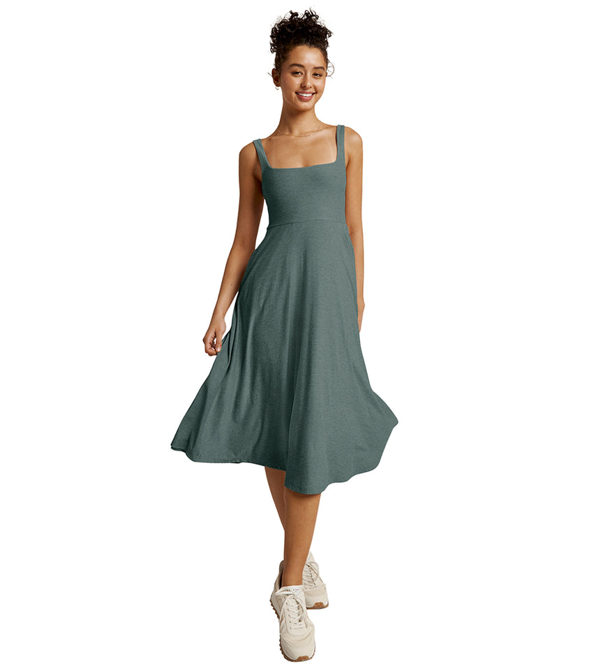 Beyond Yoga Featherweight At The Ready Square Neck Dress at Free Shipping