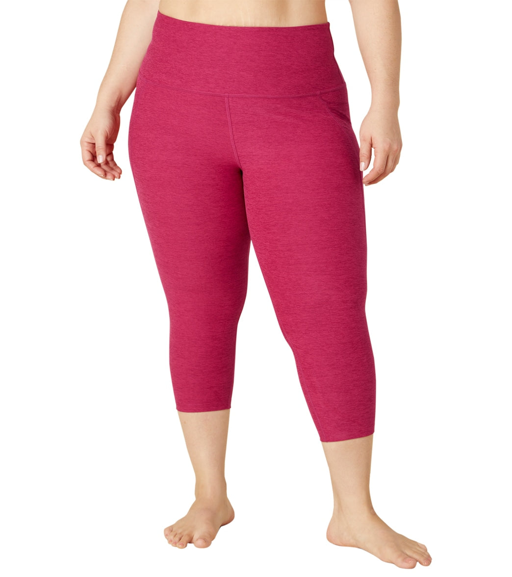 Beyond Yoga Plus Size Spacedye Out Of Pocket High Waisted Capri Leggings at EverydayYoga Free Shipping
