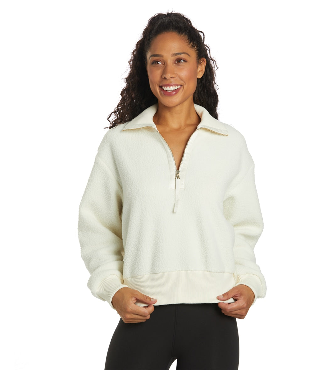 Varley Roselle Half Zip Fleece Pullover at YogaOutlet.com - Free
