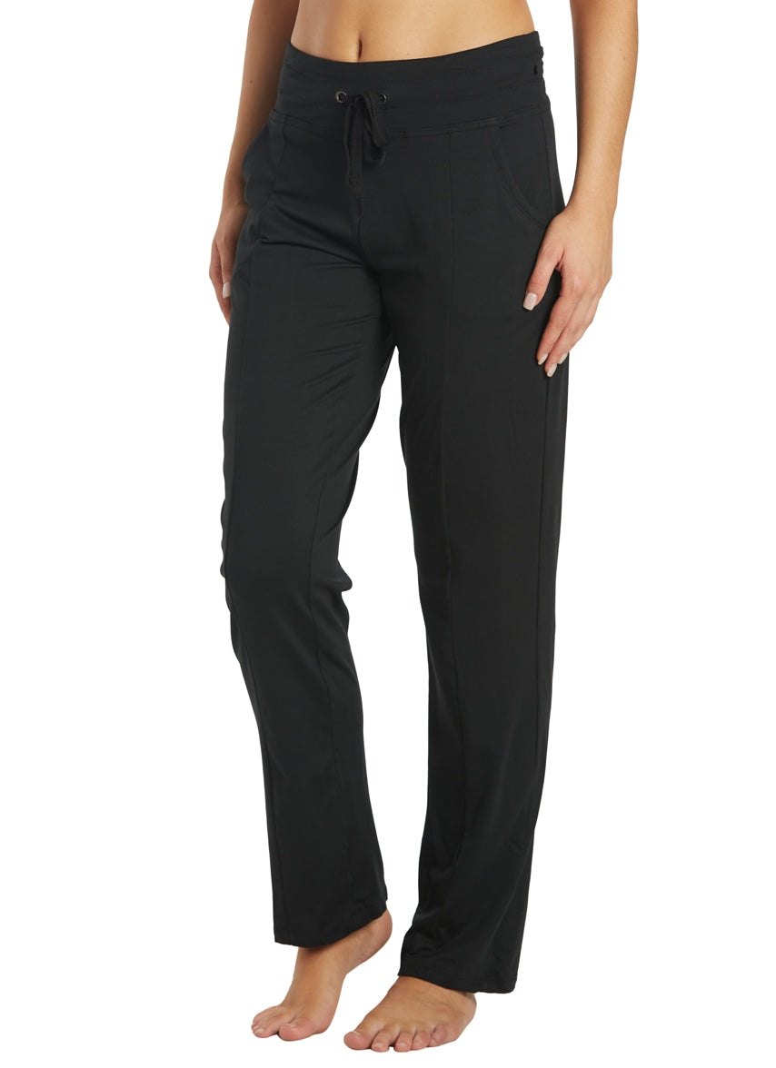 Marika Women's Mona Capri Pant - Relaxed Fit, Tummy Control, 22" Inseam, Made From Recycled Fabrics, With Pockets