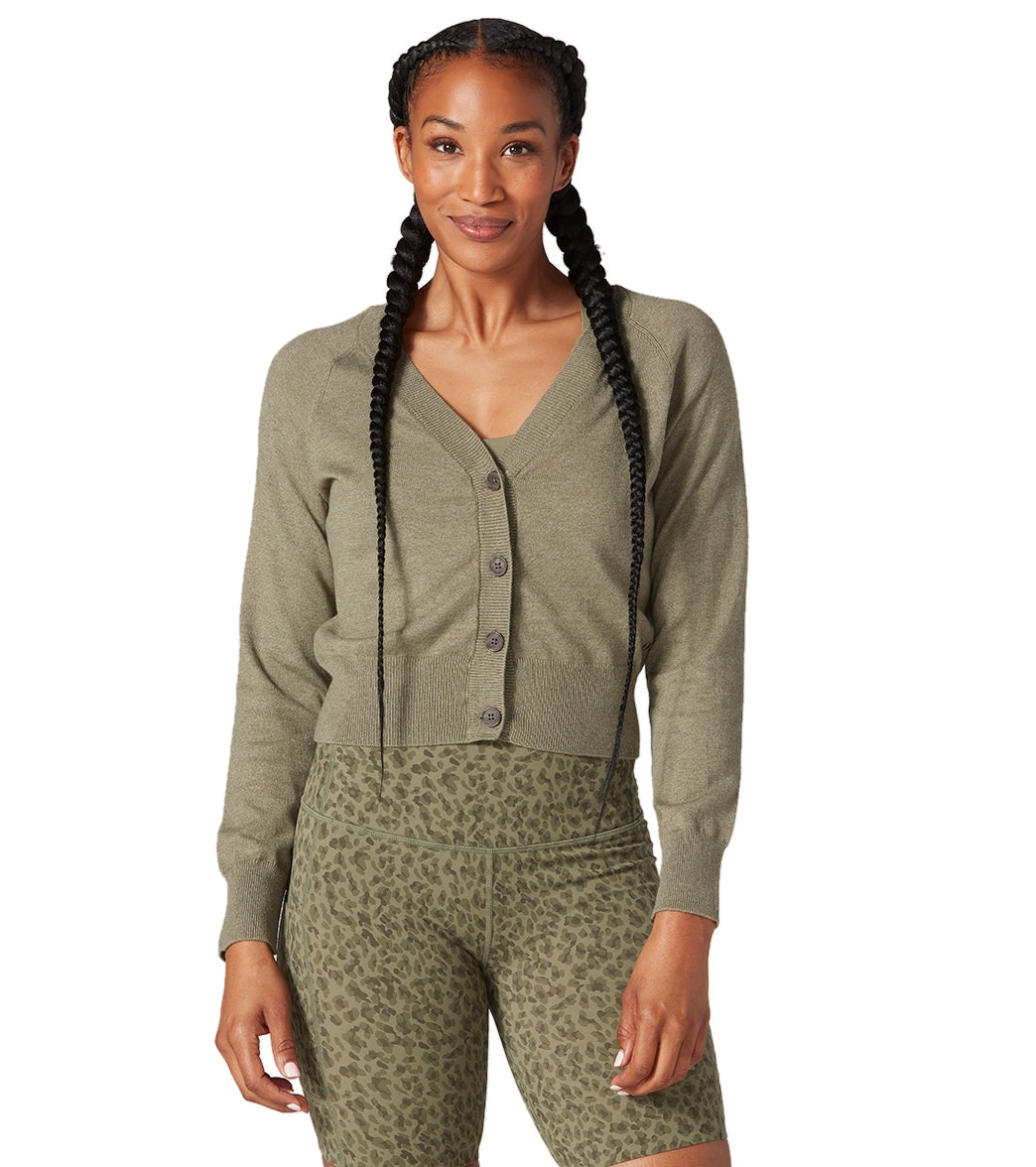 Tavi Classic Cropped Cardigan at EverydayYoga.com - Free Shipping