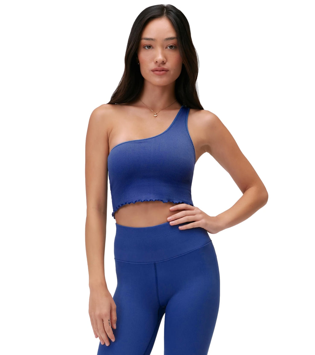 Spiritual Gangster Luna One Shoulder Crop Tank at EverydayYoga.com