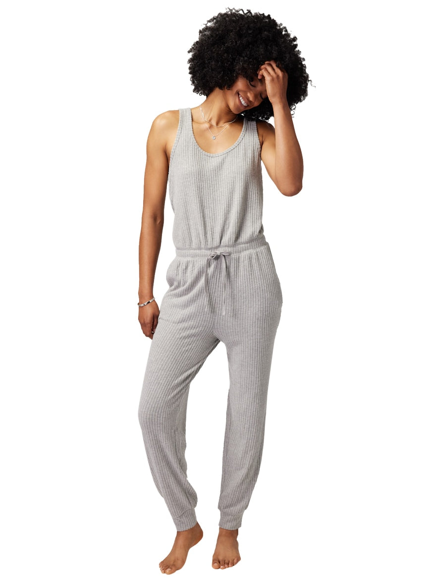 Spiritual Gangster Harmony Rib Jogger Jumpsuit at