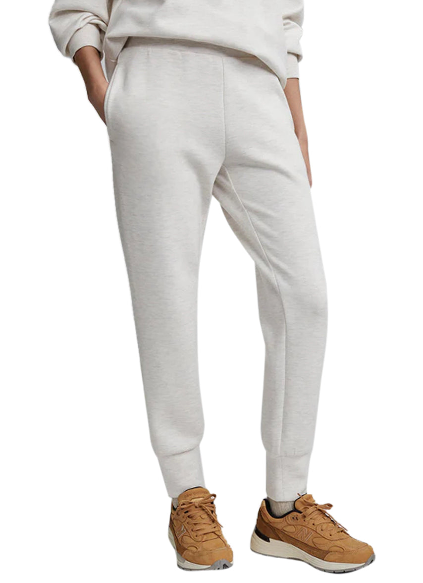 Varley The Slim Cuff Pant- Ivory Marl L