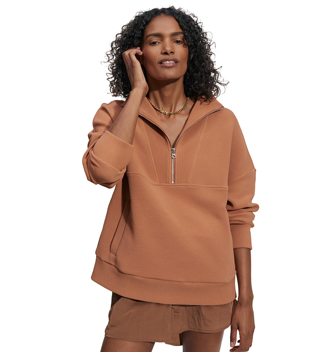 ヴィアイントレーナー Varley Colebrook Half Zip Sweat at EverydayYoga.com - Free Shipping