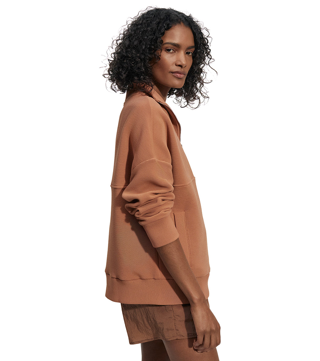 Varley Colebrook Half Zip Sweat at EverydayYoga.com - Free Shipping