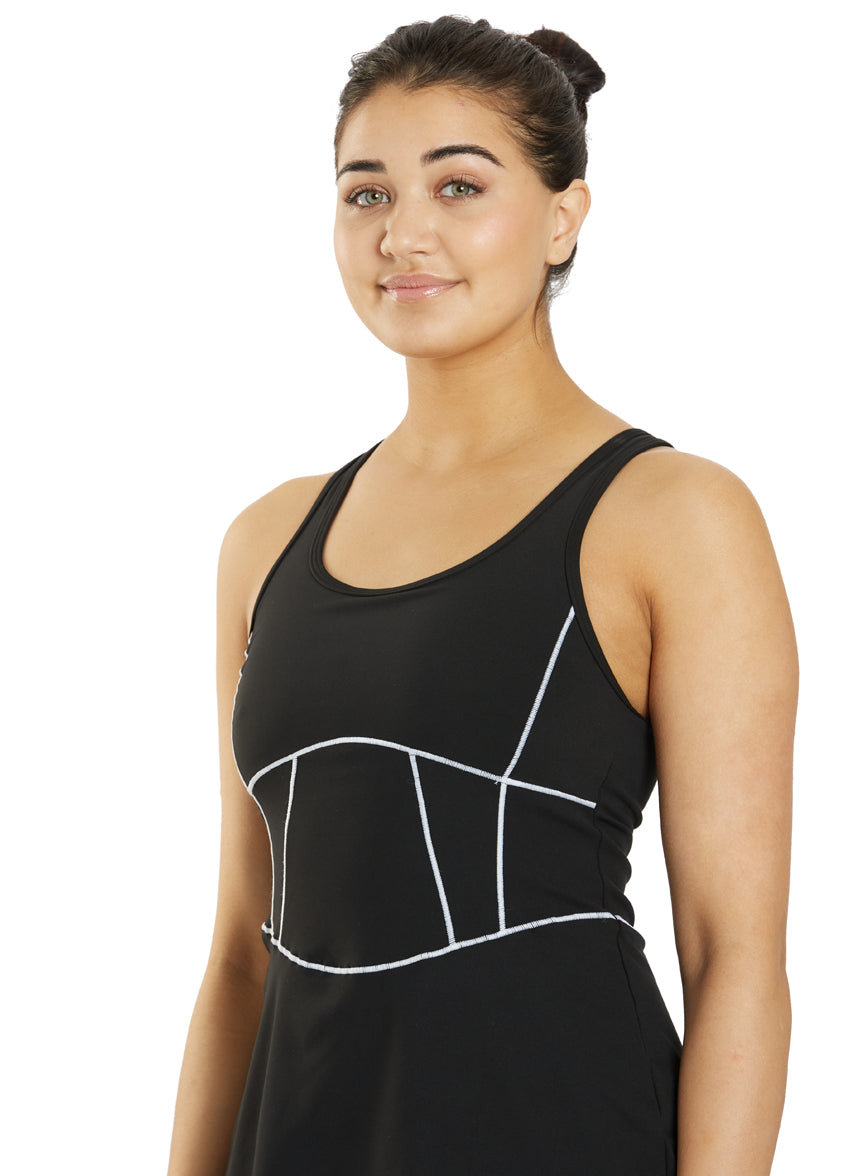 Sporti x Emma Weyant Caviar Harper Corset Active Dress at YogaOutlet.com