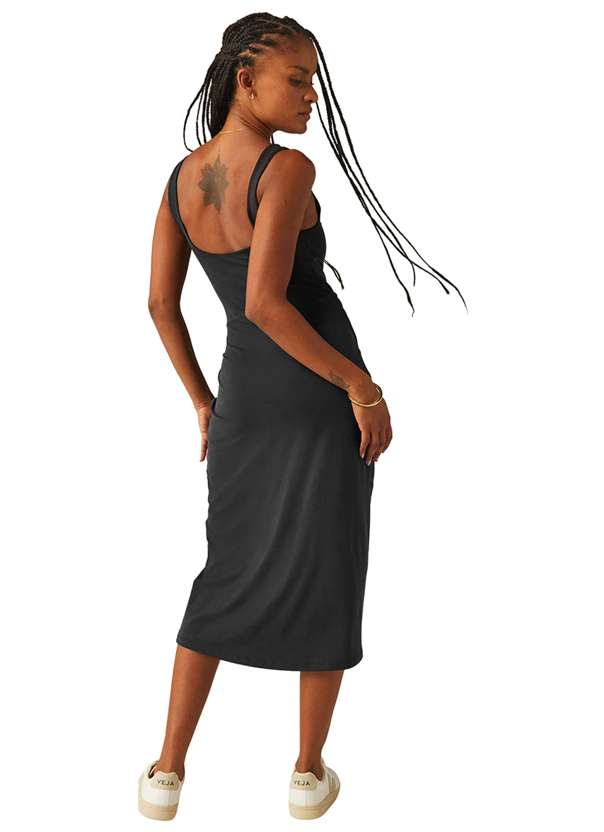Beyond Yoga Intrigue Midi Dress at YogaOutlet.com - Free Shipping EverydayYoga.com Beyond Yoga Intrigue Midi Dress at YogaOutlet.com - Free Shipping EverydayYoga.com