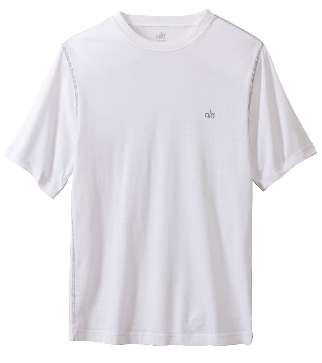 Alo Men's Bamboo Short Sleeve Yoga Tee at YogaOutlet.com