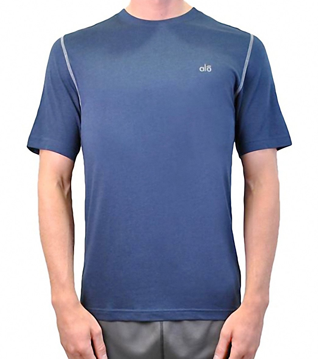 Alo Men's Bamboo Short Sleeve Yoga Tee at YogaOutlet.com