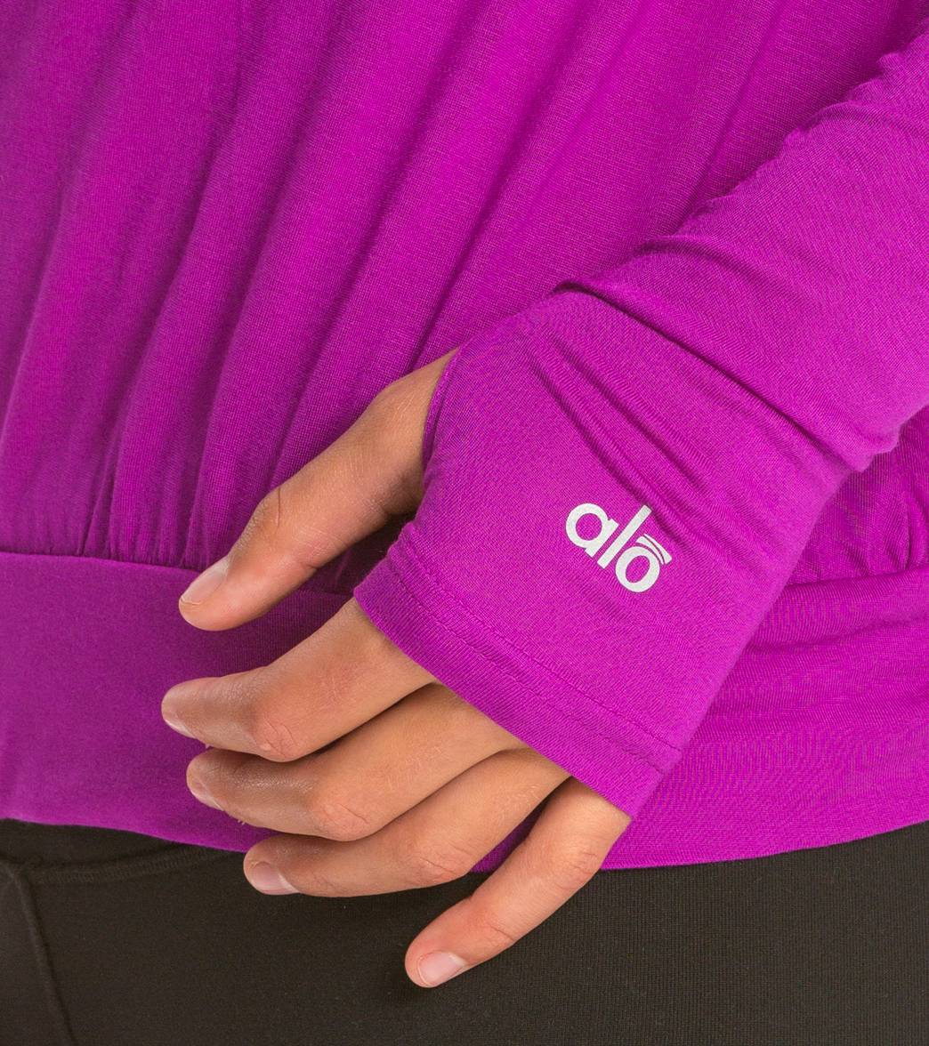 Alo Smoke Long Sleeve Top at YogaOutlet.com – EverydayYoga.com