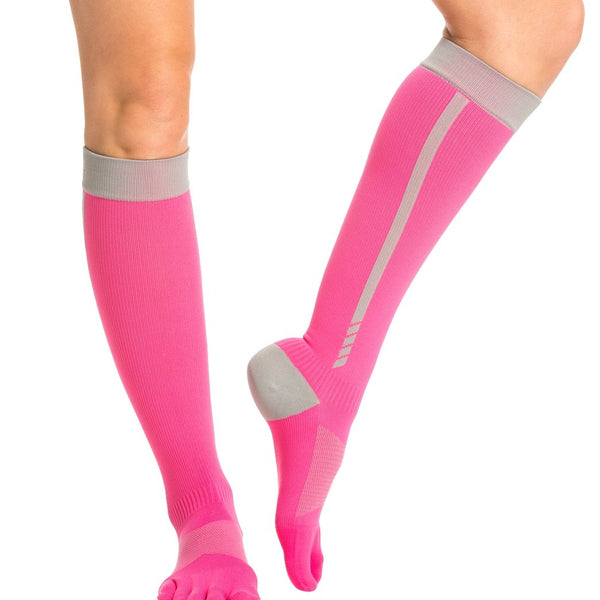 【入手困難/廃盤品】新品ToeSox™4AM Zoe着圧5本指ソックス Lサイズ 7270764052523-flush4am-