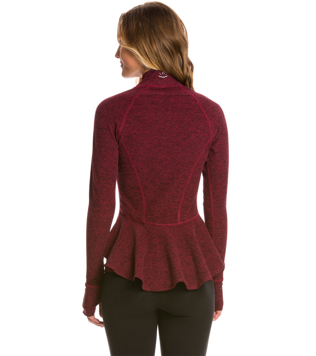 Peplum yoga jacket on sale
