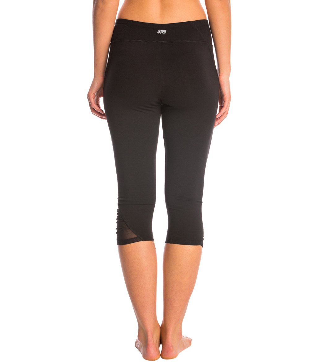 Marika Carrie Posture Tummy Control Ruched Yoga Capris