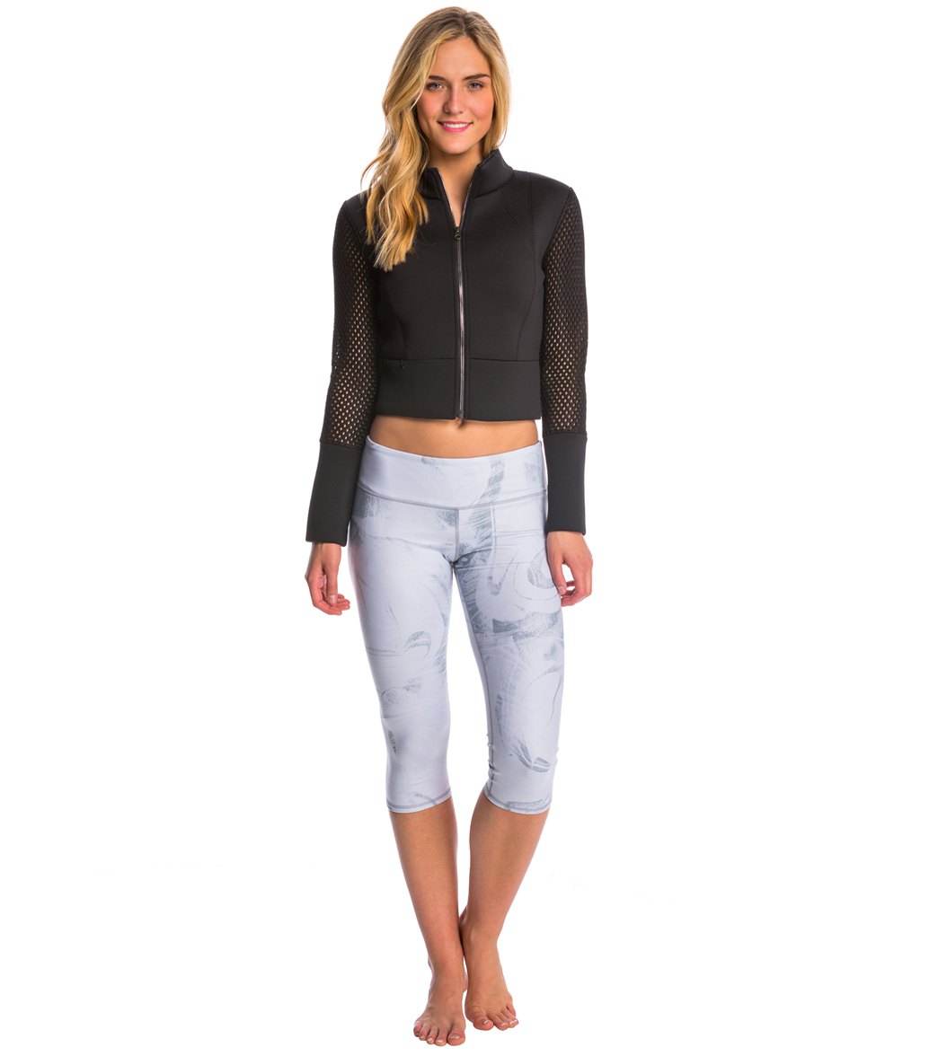 Alo Yoga Shell After Yoga Cropped Jacket at YogaOutlet.com