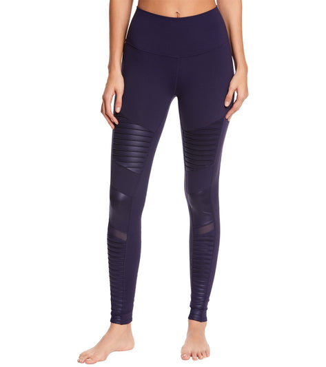 Alo Yoga High Waist Moto Yoga Leggings at YogaOutlet.com - Free