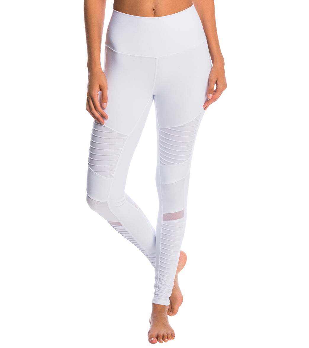 Alo Yoga High Waist Moto Yoga Leggings at YogaOutlet.com - Free