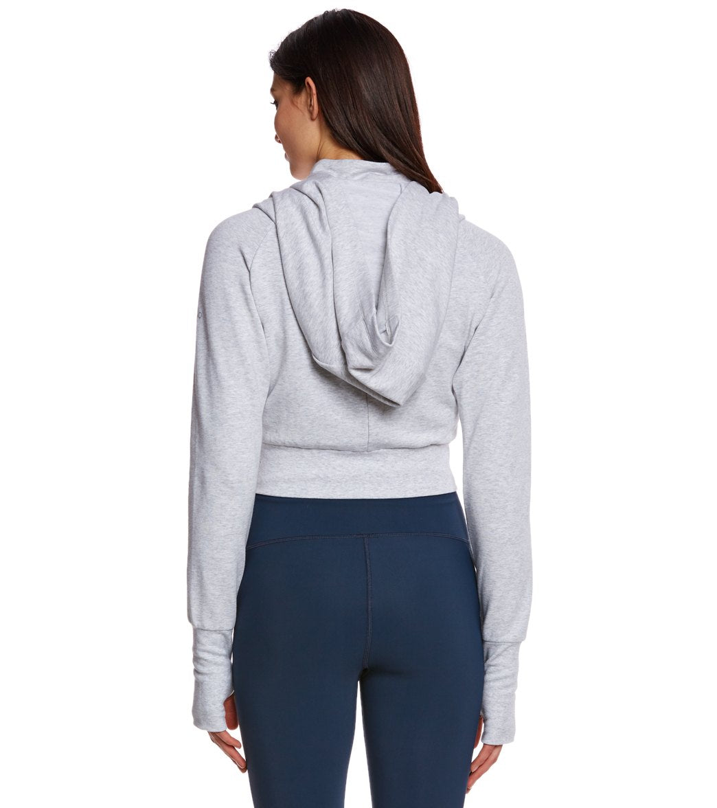 Alo Yoga Prime Cropped Workout Jacket at YogaOutlet.com - Free