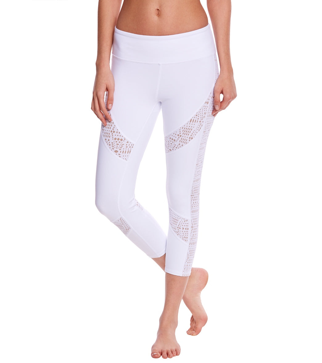 Alo Yoga High-Waist Charm Yoga Capris at YogaOutlet.com - Free