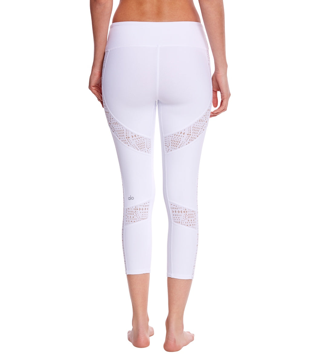 Alo Yoga High-Waist Charm Yoga Capris at YogaOutlet.com - Free